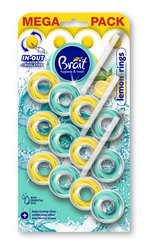 DRAM*BRAIT Kostka do wc 2-faz 3x40g RINGS Lemon&