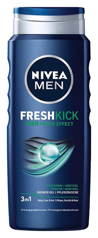 NIVEA*SHOWER Żel pod prysznic 500ml MEN FRESH KICK 81063&