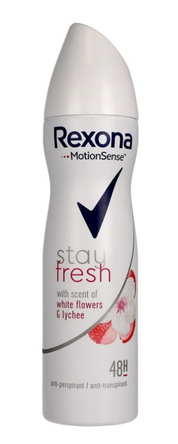 Rexona Stay Fresh Woman Dezodorant spray White Flowers & Lychee 150ml