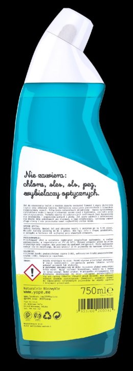 YOPE Naturalny Żel do czyszczenia toalet - Limonka i Mięta 750ml