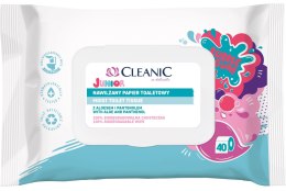 Cleanic Junior Nawilżany Papier toaletowy Bubble Gum 1op.-40szt