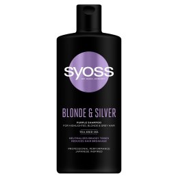 Syoss Blonde & Silver Szampon do włosów przeciw żółtym tonom 440ml