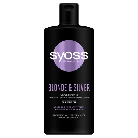 Syoss Blonde & Silver Szampon do włosów przeciw żółtym tonom 440ml