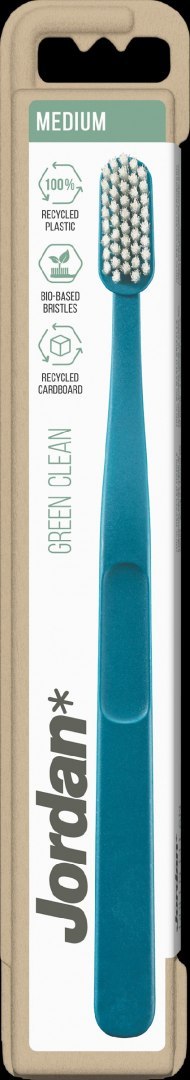 Jordan Green Clean Szczoteczka do zębów - medium (mix kolorów) 1szt