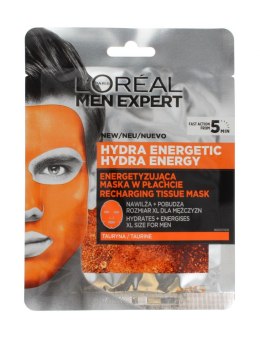 L'Oreal Men Expert Zestaw Hydra Energetic Energetyzująca Maska w płachcie 1szt