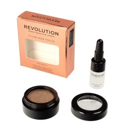 Makeup Revolution Flawless Foils Cień do powiek metaliczny+baza Retreat 1op.