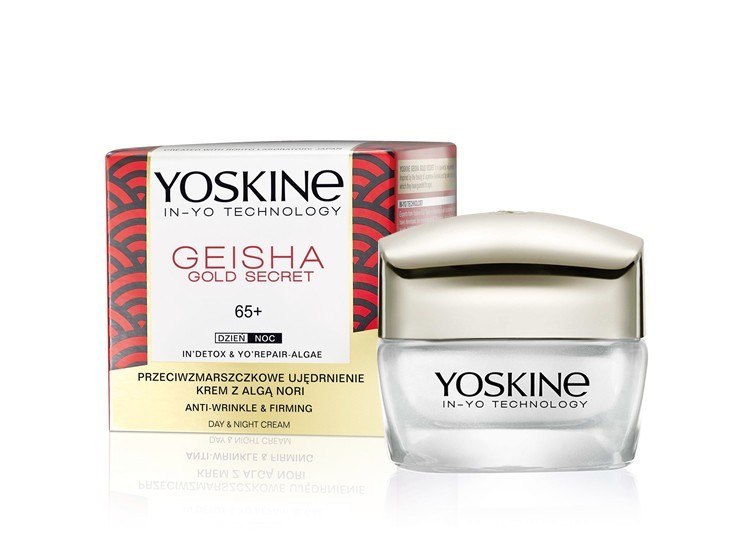 Yoskine Geisha Gold Secret 65+ Krem przeciwzmarszczkowe ujędrnienie na dzień i noc 50ml