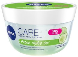 Nivea Care Żelowy Krem do twarzy 24h nawilżenia - Ogórek+Kwas hialuronowy 100ml