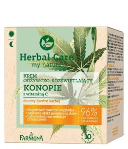 Farmona Herbal Care Krem odżywczo-rozświetlający Konopie z witaminą C - cera bardzo sucha 50 ml