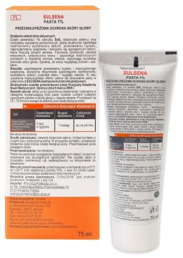 SULSENA Pasta 1%- przeciwłupieżowa ochrona skóry głowy 75ml