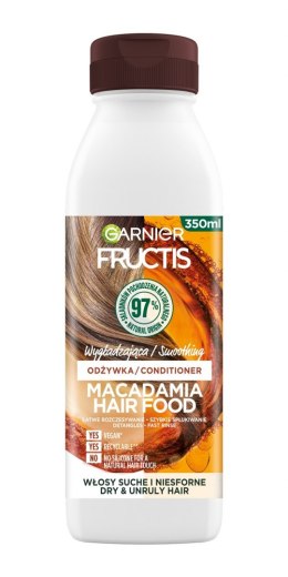 Fructis Hair Food Macadamia Odżywka wygładzająca do włosów suchych i niesfornych 350ml