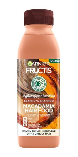 Fructis Hair Food Macadamia Szampon wygładzający do włosów suchych i niesfornych 350ml