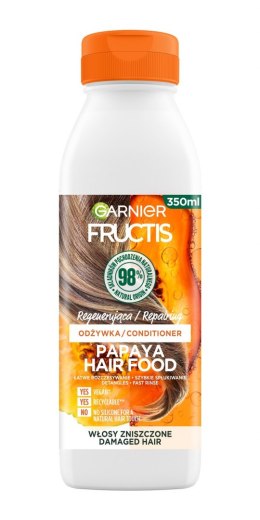 Fructis Hair Food Papaya Odżywka regenerująca do włosów zniszczonych 350ml