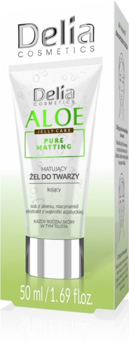 Delia Cosmetics Aloe Jelly Care Matujący Żel do twarzy 50ml