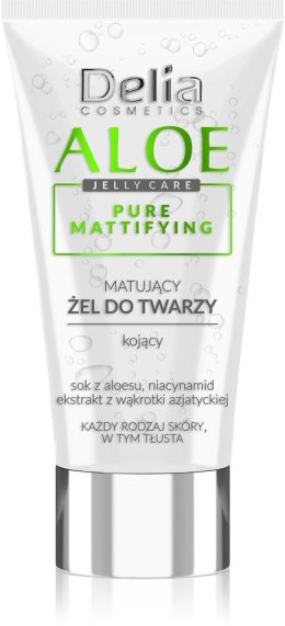 Delia Cosmetics Aloe Jelly Care Matujący Żel do twarzy 50ml