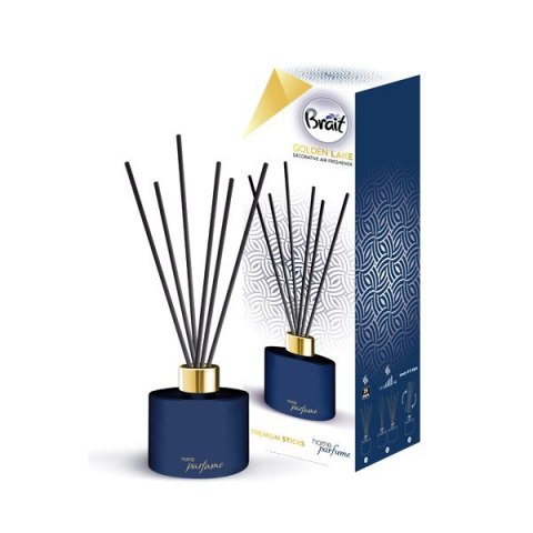 Brait Home Parfum Sticks Patyczki odświeżające + Olejek Golden Lake 100ml