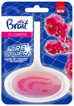 Brait Xtra Power Kostka toaletowa do WC w koszyku - Flowers 40g