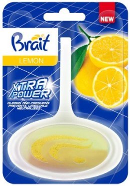 Brait Xtra Power Kostka toaletowa do WC w koszyku - Lemon 40g