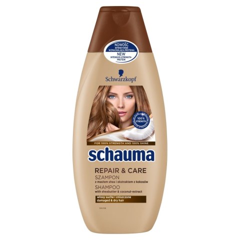 Schwarzkopf Schauma Szampon do włosów Repair & Care 400ml