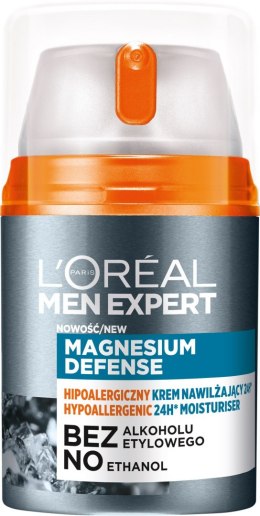 L'Oreal Men Expert Hipoalergiczny Krem nawilżający 24H* Magnesium Defence 50ml