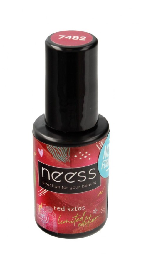 NEESS Lakier hybrydowy 7482 red sztos 4ml