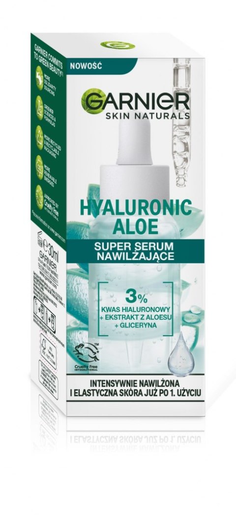 Garnier Skin Naturals Hyaluronic Aloe Super Serum nawilżające do każdego typu cery 30ml