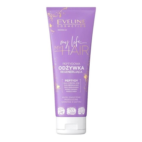 Eveline My Life My Hair Peptydowa Odżywka regenerująca do włosów przesuszonych,zniszczonych i szorstkich 250ml