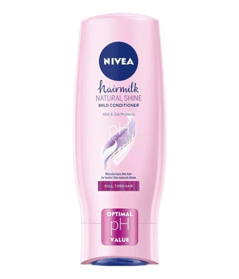 Nivea Hairmilk Natural Shine Odżywka wzmacniająca blask 200ml