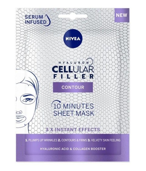 Nivea Hyaluron Cellular Filler 10-minutowa Maska w Płacie 1 szt.