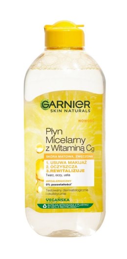Garnier Skin Naturals Vitamin C Płyn micelarny Witamina Cg - do skóry matowej i zmęczonej 400ml