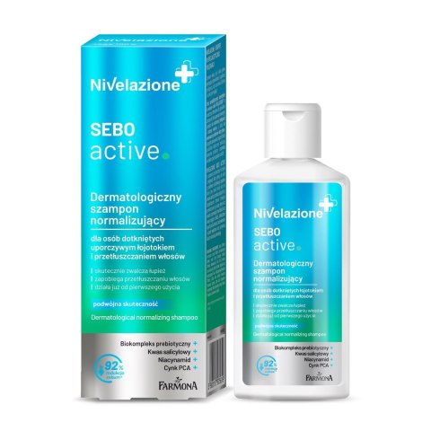 Farmona Nivelazione+ Dermatologiczny Szampon normalizujący Sebo Active do włosów przetłuszczających się i z łojotokiem 100ml