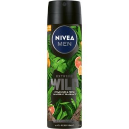 Nivea Men Extreme Wild Dezodorant w sprayu 48h Cedarwood & Fresh Grapefruit 150ml