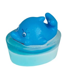 ORGANIQUE Mydło glicerynowe z zabawką Delfin - niebieskie 80g