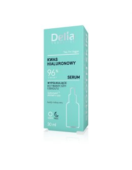 Delia Cosmetics KWAS HIALURONOWY Serum wypełniające do twarzy,szyi i dekoltu na dzień i noc 30ml