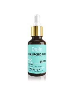 Delia Cosmetics KWAS HIALURONOWY Serum wypełniające do twarzy,szyi i dekoltu na dzień i noc 30ml