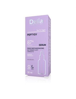 Delia Cosmetics PEPTYDY Serum przeciwstarzeniowe do twarzy,szyi i dekoltu na dzień i noc 30ml