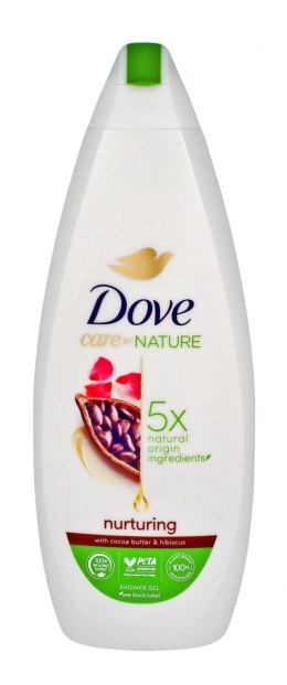 Dove Care By Nature Żel pod prysznic Nurturing - Cocoa Butter & Hibiscus 600ml
