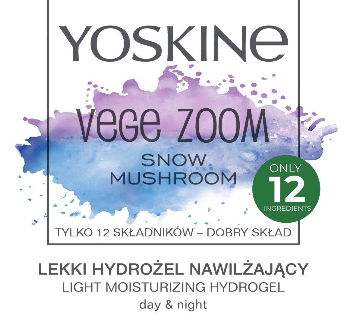 Yoskine Vege Zoom Lekki Hydrożel nawilżający na dzień i noc - Snow Mushroom 50ml