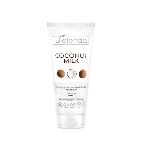 Bielenda Coconut Milk Kokosowy Nawilżający Mus do mycia twarzy Cocoon Effect 135g