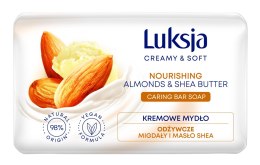 Luksja Creamy & Soft Odżywcze Kremowe Mydło w kostce Migdały & Masło Shea 90g