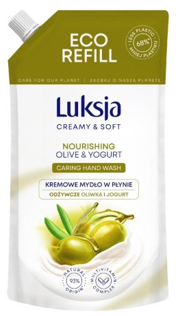 Luksja Creamy & Soft Odżywcze Kremowe Mydło w płynie Oliwka i Jogurt 400ml - zapas