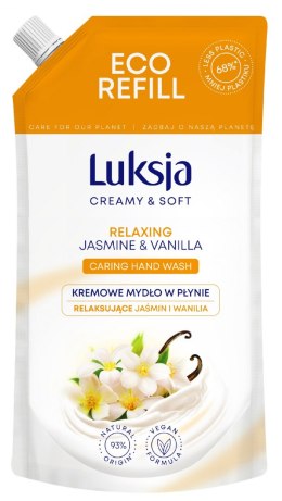 Luksja Creamy & Soft Relaksujące Kremowe Mydło w płynie Jaśmin i Wanilia 400ml - zapas