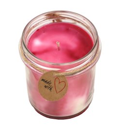 MIA BOX Świeca sojowa marmurkowa o zapachu Róży 240g