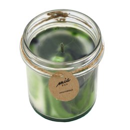 MIA BOX Świeca sojowa marmurkowa o zapachu Zielonej Herbaty 240g