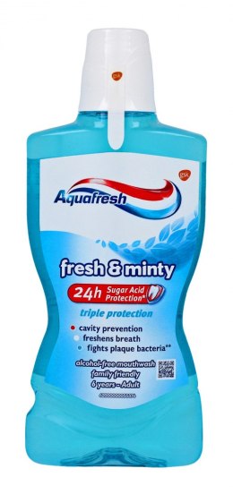 Aquafresh Płyn do płukania jamy ustnej Triple Protection Fresh & Minty 500ml