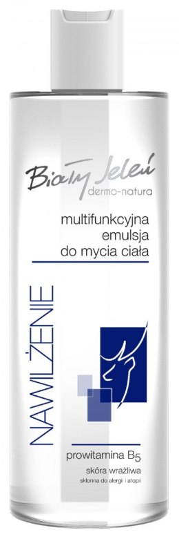 Biały Jeleń Dermo-Natura Multifunkcyjna Emulsja do mycia ciała - Nawilżenie 400ml