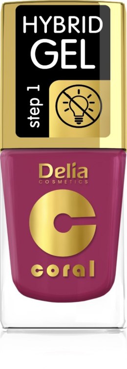 Delia Cosmetics Coral Hybrid Gel Emalia do paznokci nr 71 11ml