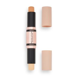 Makeup Revolution Fast Base Contour Stick Dwustronny Sztyft konturujący do twarzy - Light 1szt