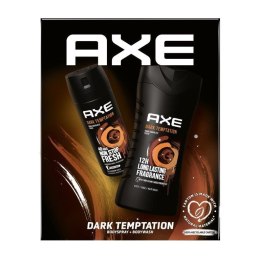 Axe Zestaw prezentowy Dark Temtation (dezodorant spray 150ml+żel pod prysznic 250ml)