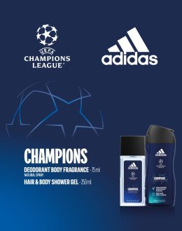 Adidas Zestaw prezentowy Champions (dezodorant atomizer 75ml+żel pod prysznic 250ml)